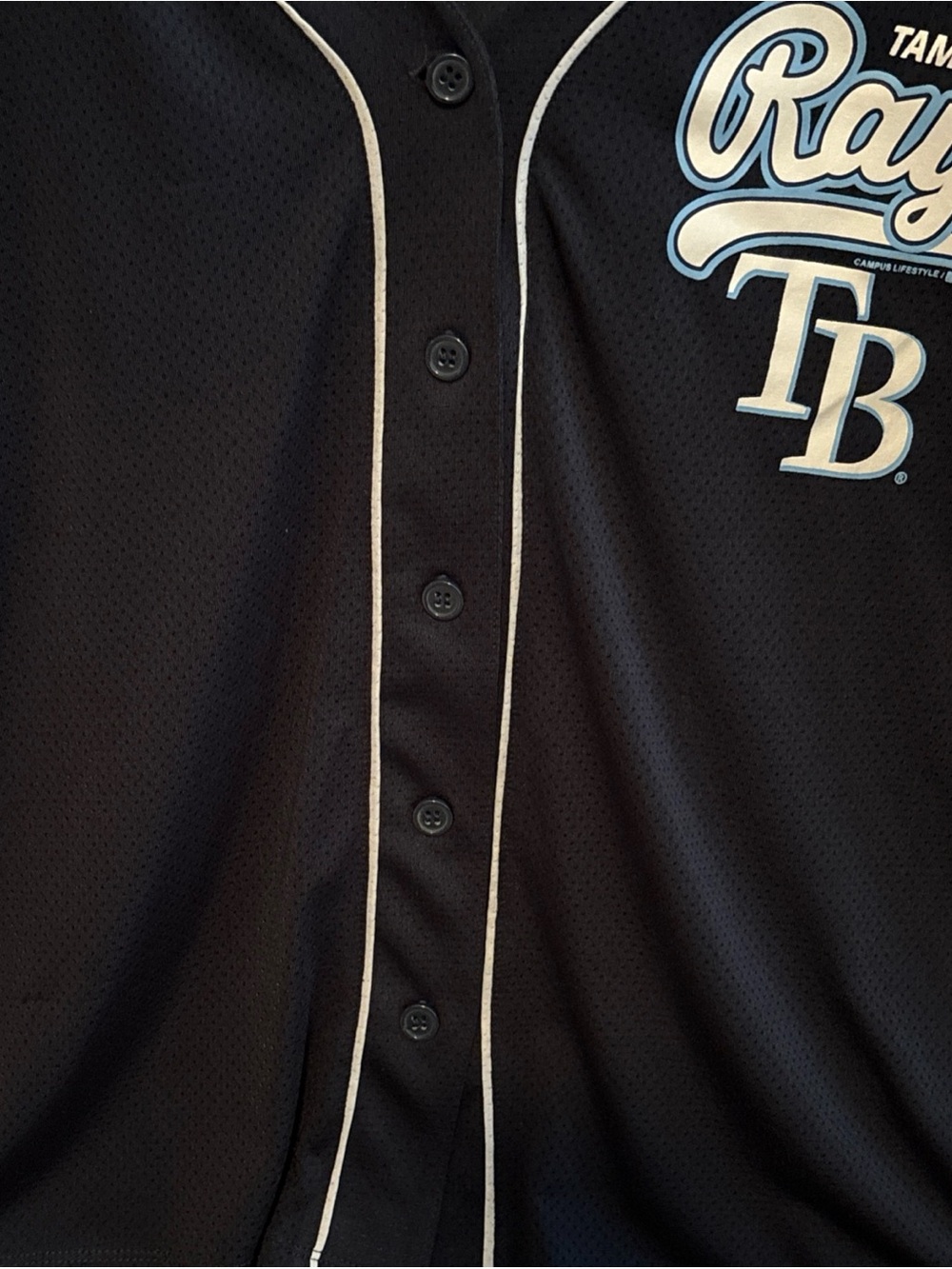 Tampa Bay Rays Womens Mesh Jersey Size XL Baseball Genuine Merchandise V-neck - Picture 3 of 13